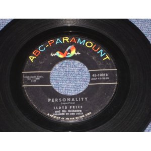 画像: LLOYD PRICE - PERSONALITY / 1959 US ORIGINAL 7" SINGLE  