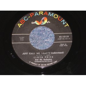 画像: LLOYD PRICE - JUST CALL ME / 1960 US ORIGINAL 7" SINGLE  