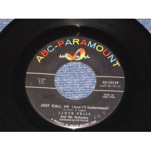 画像: LLOYD PRICE - JUST CALL ME / 1960 US ORIGINAL 7" SINGLE  