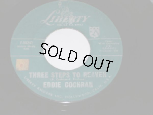 画像1: EDDIE COCHRAN - THREE STEPS TO HEAVEN / 1960 US ORIGINAL 7" Single  