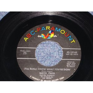 画像: LLOYD PRICE - KNOW BWHAT YOU'RE DOIN! / 1960 US ORIGINAL 7" SINGLE 