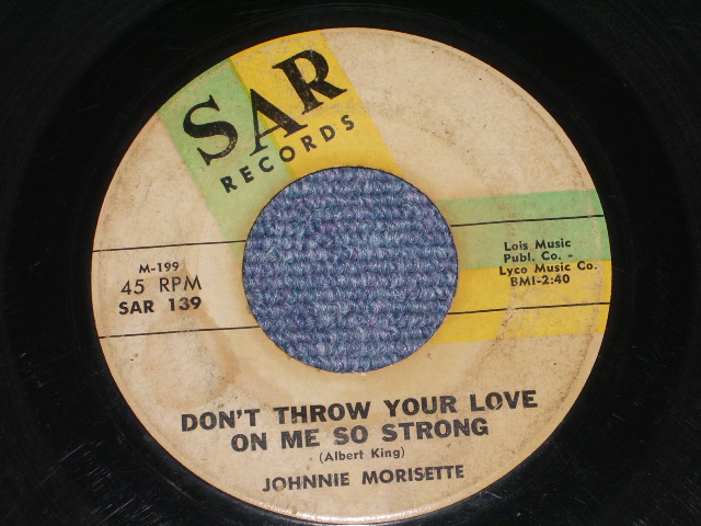 画像1: JOHNNIE MORISETTE - DON'T THROUW YOUR LOVE ON ME SO STRONG / US ORIGINAL 7" Single 