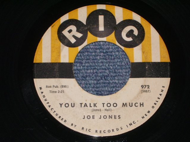 画像1: JOE JONES - YOU TALK TO MUCH / 1960 US ORIGINAL 7" Single  