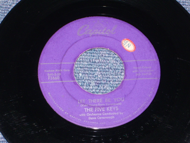 画像: THE FIVE KEYS - TIGER LILY / 1957 US ORIGINAL 7"SINGLE 