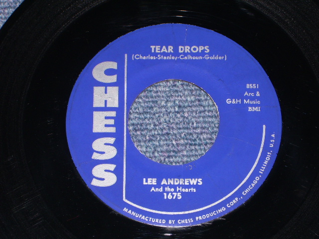 画像1: LEE ANDREWS And The HEARTS - TEAR DROPS / 1957 US ORIGINAL 7"SINGLE 