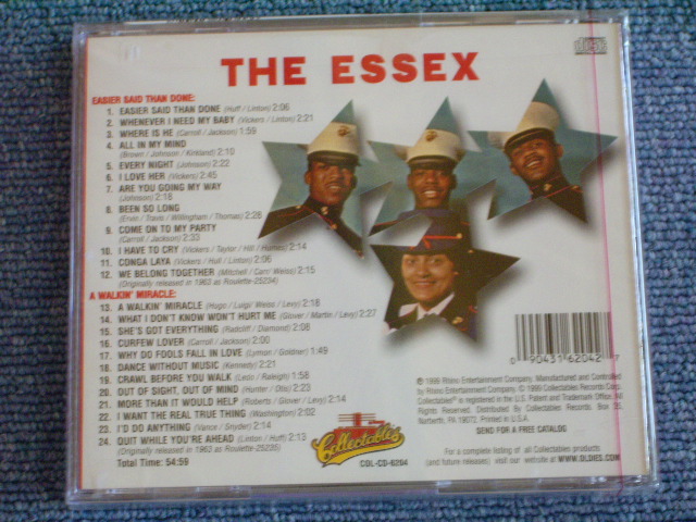画像: THE ESSEX - EASIER SAID THAN DONE + A WALKIN' MIRACLE / 1999 US SEALED NEW CD