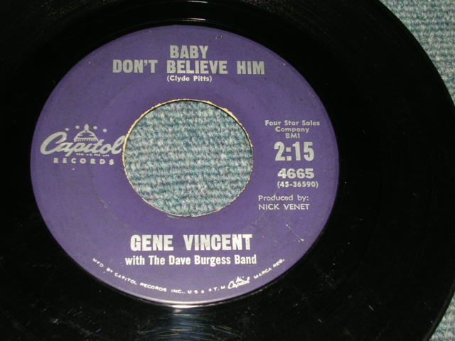 画像: GENE VINCENT - LUCKY STAR / 1961 US ORIGINAL 7"Single 