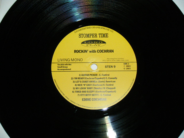 画像:  EDDIE COCHRAN - ROCKIN' WITH COCHRAN / 2003 UK ORIGINAL Brand New 10"LP   