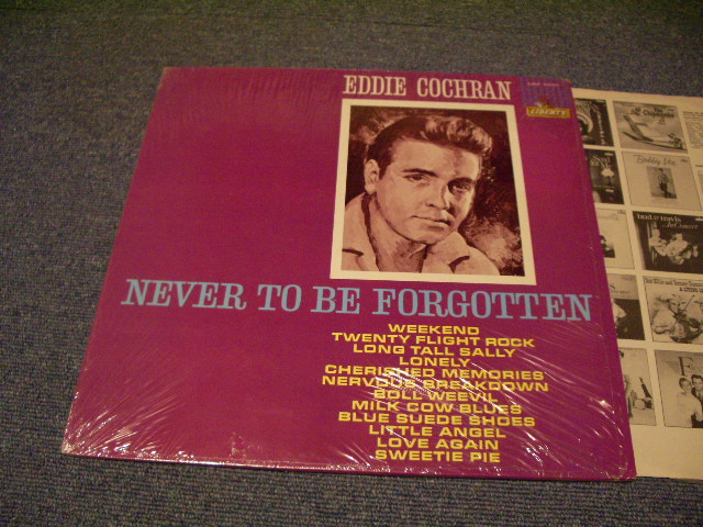 画像1: EDDIE COCHRAN - NEVER TO BE FORGETTEN ( MINT-/MINT- ) /1962 US ORIGINAL mono LP With SHRINK WRAP  