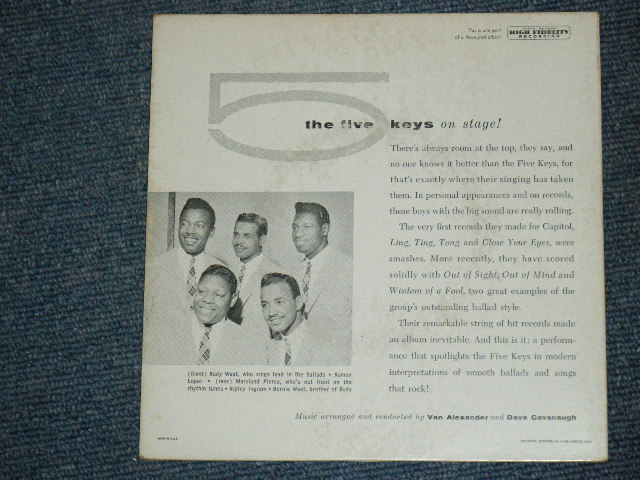 画像: THE FIVE KEYS - THE FANTASTIC ON STAGE! VOL.3 / 1957 US ORIGINAL EP  