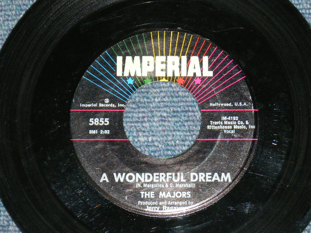 画像1: THE MAJORS - A WONDERFULL DREAM / 1962 US ORIGINAL 7" SINGLE 