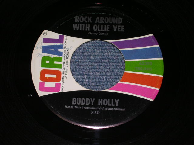 画像: BUDDY HOLLY - ROCK AROUND WITH OLLIE VEE / 1963 US ORIGINAL 7" Single  