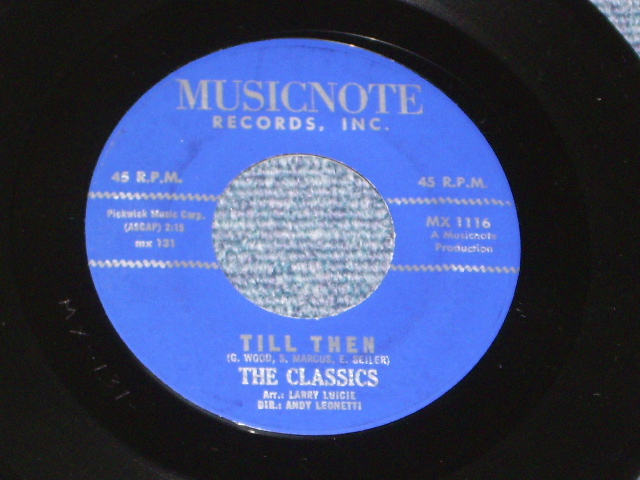 画像1: THE CLASSICS - TILL THEN / 1963 US Original 7" Single  