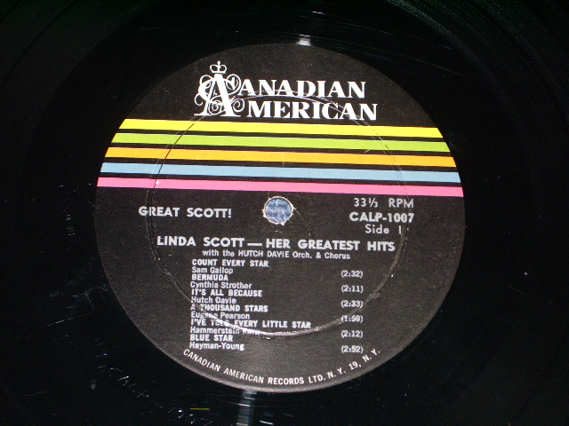 画像: LINDA SCOTT - GREAT SCOTT! HER GREATEST HITS () Ex++,Ex /Ex+) / 1962 US ORIGINAL MONO LP 
