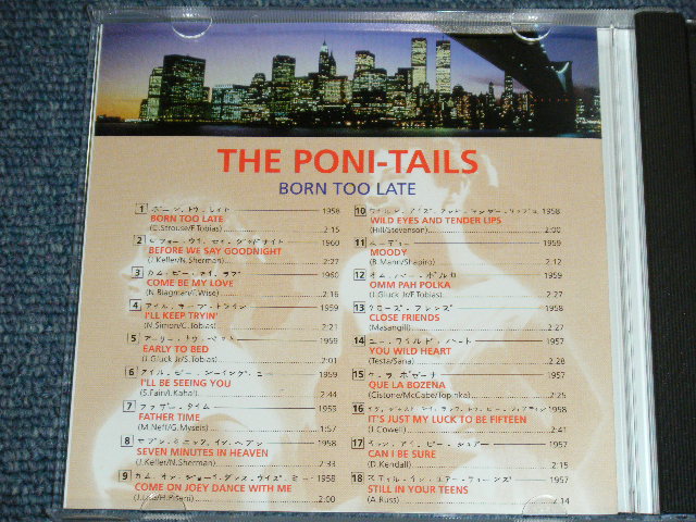 画像: THE PONI-TAILS - BORN TOO LATE / 1994 ORIGINAL Brand New CD  