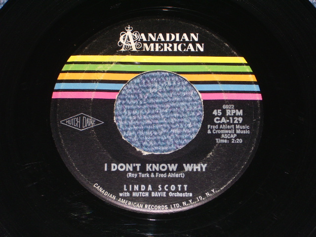 画像1: LINDA SCOTT - I DON'T KNOW WHY ( 3rd Single: Ex++/Ex++ ) / 1961 US ORIGINAL 7" SINGLE  