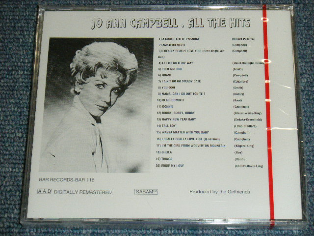画像: JO ANN CAMPBELL - ALL THE HITS / 1990's EU ORIGINAL Brand New SEALED CD  