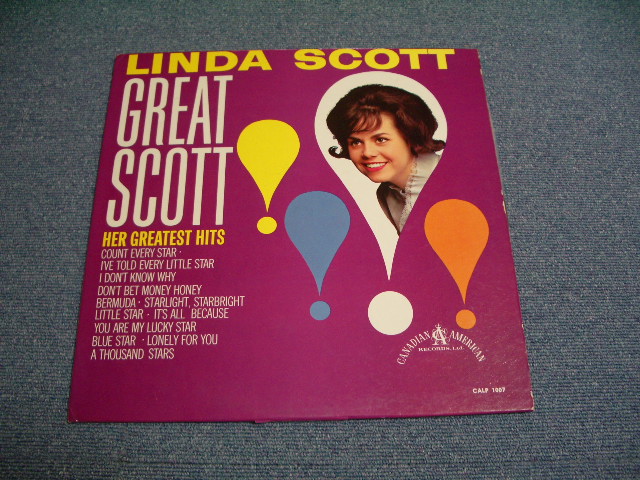 画像1: LINDA SCOTT - GREAT SCOTT! HER GREATEST HITS () Ex++,Ex /Ex+) / 1962 US ORIGINAL MONO LP 