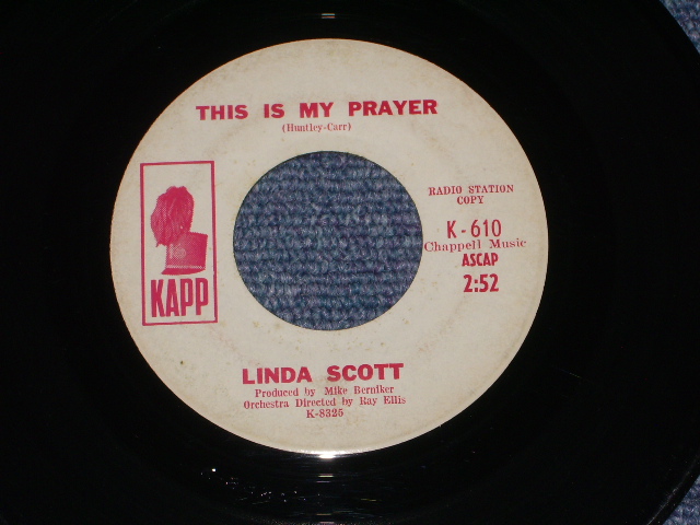 画像: LINDA SCOTT - THAT OLD FEELING ( Ex+/Ex+)  / 1964 US ORIGINAL WHITE LABEL PROMO 7" SINGLE  