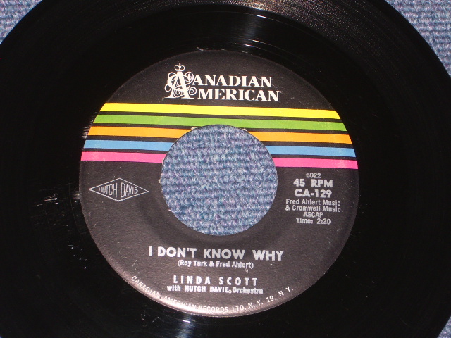 画像1: LINDA SCOTT - I DON'T KNOW WHY ( 3rd Single: Ex/Ex ) / 1961 US ORIGINAL 7" SINGLE  