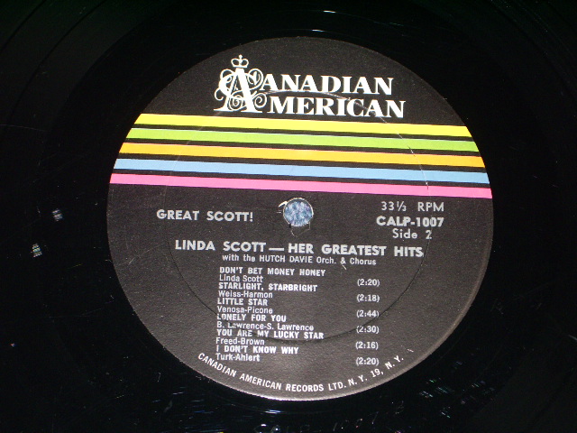 画像: LINDA SCOTT - GREAT SCOTT! HER GREATEST HITS ( Ex+++/Ex+++ ) / 1962 US ORIGINAL MONO LP  