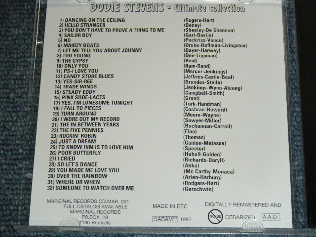 画像: DODIE STEVENS ) DODIE STEVENS - ULTIMATE COLLECTION ( 32 version ) / 1997 EU ORIGINAL Brand New CD 