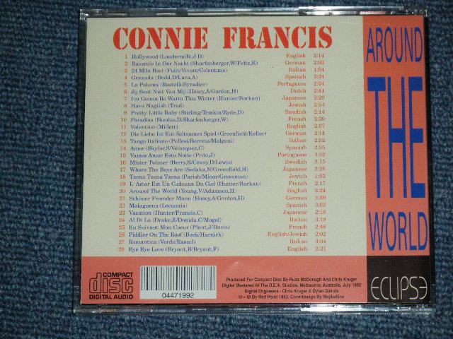 画像: CONNIE FRANCIS - AROUND THE WORLD / 1992 AUSTRALIA Brand NEW CD  
