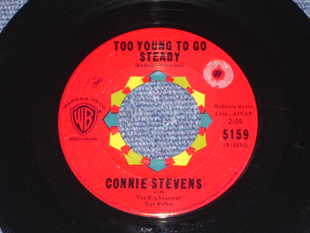 画像1: CONNIE STEVENS - TOO YOUNG TO GO STEADY ( LARGE LOGO ) / 1960 US ORIGINAL 7" SINGLE  
