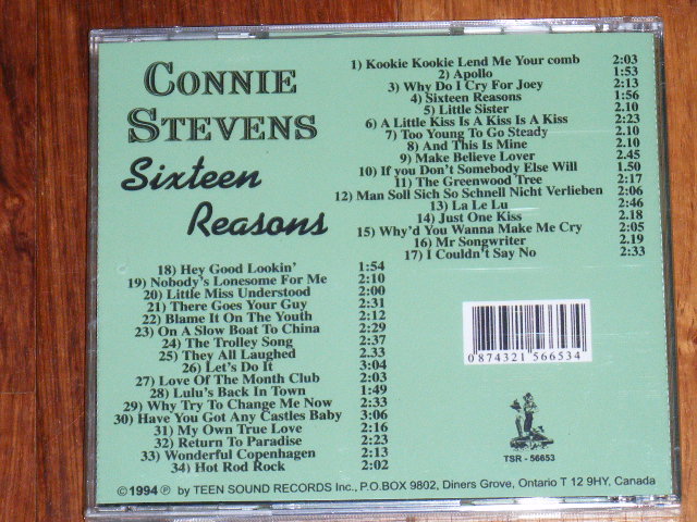 画像: CONNIE STEVENS - SIXTEEN REASONS / 1994 CANADA SEALED CD out-of-print  