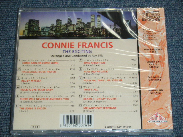 画像: CONNIE FRANCIS - THE EXCITING / 1994 ORIGINAL Brand New SEALED CD  