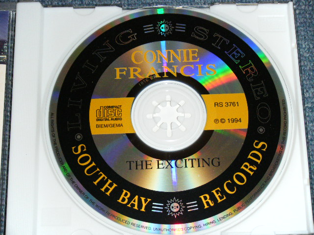 画像: CONNIE FRANCIS - THE EXCITING / 1994 ORIGINAL Brand New CD  