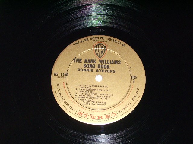 画像: CONNIE STEVENS - THE HANK WILLIAMS SONG BOOK ( Ex++/MINT- )/ 1962 US ORIGINAL STEREO LP  