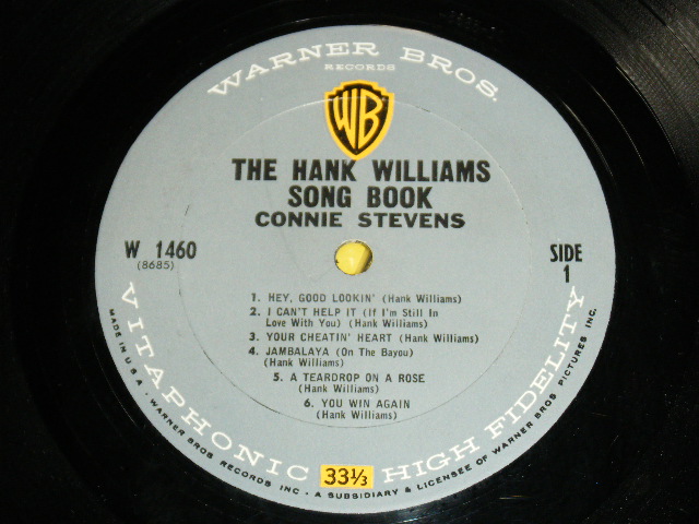画像: CONNIE STEVENS - THE HANK WILLIAMS SONG BOOK ( Ex+/Ex++ ) / 1962 US ORIGINAL MONO LP  