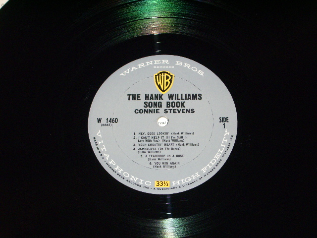 画像: CONNIE STEVENS - THE HANK WILLIAMS SONG BOOK ( Ex+++/MINT- )/ 1962 US ORIGINAL MONO LP  