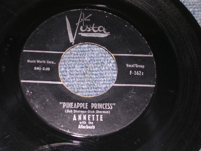 画像1: ANNETTE - PINEAPPLE PRINCESS / 1960 US ORIGINAL 7" SINGLE  