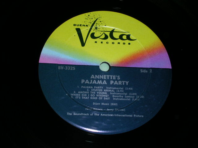 画像: ANNETTE - PAJAMA PARTY / 1964 US ORIGINAL MONO LP  