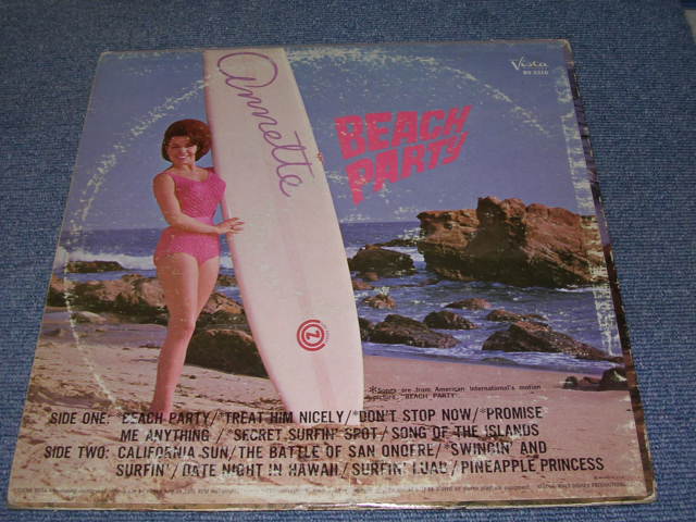 画像: ANNETTE - BEACH PARTY ( VG+++/Ex ) / 1963 US ORIGINAL MONO LP 