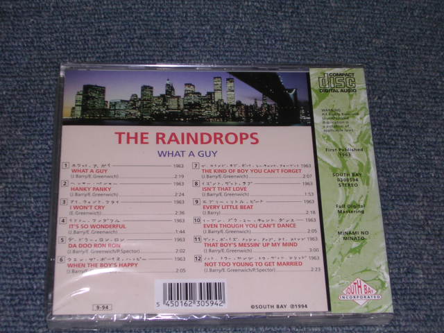 画像: THE RAINDROPS - WHAT A GUY / 1994 ?? SEALED CD  