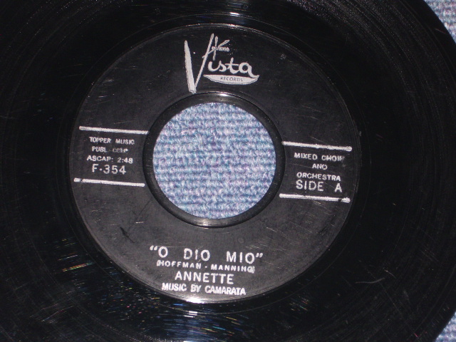 画像1: ANNETTE - O DIO MIO / 1960 US ORIGINAL 7" SINGLE  