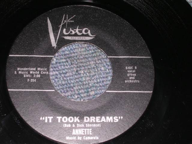 画像: ANNETTE - O DIO MIO / 1960 US ORIGINAL With PICTURE SLEEVE 7" SINGLE  