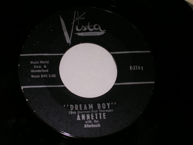 画像: ANNETTE - DREAM BOY / 1961 US ORIGINAL With PICTURE SLEEVE 7" SINGLE 