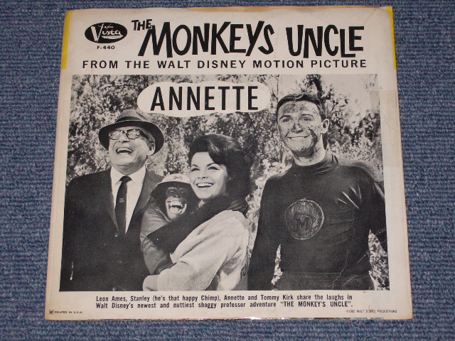 画像: ANNETTE With THE BEACH BOYS - MONKEYS UNCLE / 1965 US ORIGINAL With PICTURE SLEEVE 7" SINGLE 