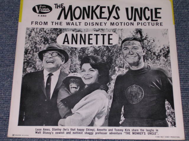 画像: ANNETTE With THE BEACH BOYS - MONKEYS UNCLE / 1965 US ORIGINAL With PICTURE SLEEVE 7" SINGLE  