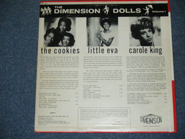 画像: va OMNIBUS ( THE COOKIES + LITTLE EVA + CAROLE KING ) - THE DIMENSION DOLLS VOL.1 (Ex++, Ex+/Ex++ Looks:Ex+)  / 1964 US AMERICA ORIGINAL MONO LP  