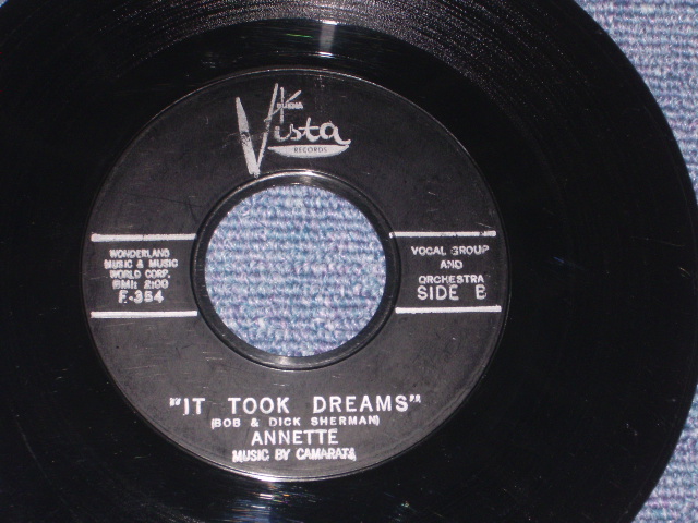 画像: ANNETTE - O DIO MIO / 1960 US ORIGINAL 7" SINGLE  