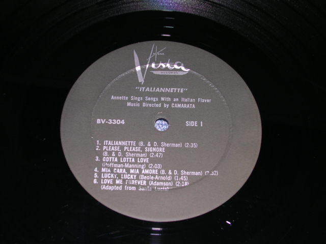 画像: ANNETTE - ITALIANNETTE ( Ex+/Looks : MINT-  Sound : Ex+ ) / 1960 US AMERICA ORIGINAL MONO Used LP  