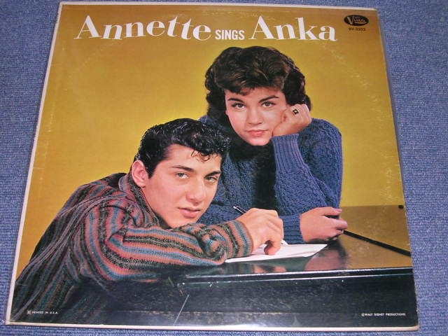 画像1: ANNETTE - ANNETTE SINGS ANKA ( Ex+ / Ex+++ ) / 1960 US ORIGINAL MONO LP  