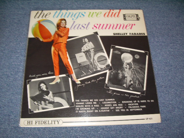 画像1: SHELLEY FABARES - THE THINGS WE DID LAST SUMMER / 1962 US ORIGINAL MONO LP 