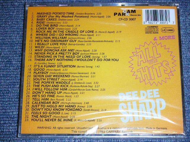 画像: DEE DEE SHARP - ALL THE HITS / 1993 GERMAN ORIGINAL Brand New Sealed CD  