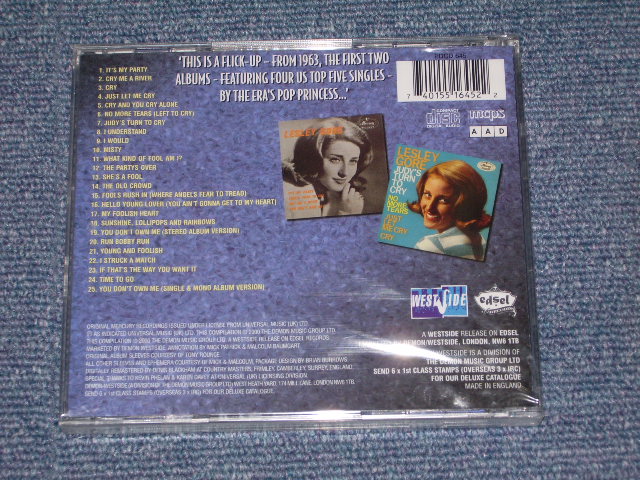 画像: LESLEY GORE - I'll CRY IF I WANT TO + SINGS OF MIXED UP HEARTS + Bonus Tracks / 2000 UK Brand New SEALED CD  